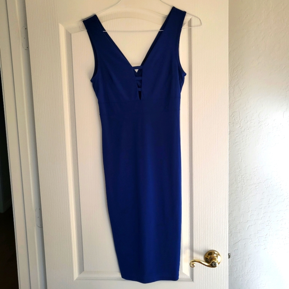 Windsor Royal Blue Sleeveless Cocktail Dress Size Small